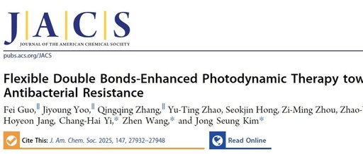 J. Am. Chem. Soc: Flexible Double Bond Enhanced Photodynamic Therapy for Bacterial Resistance