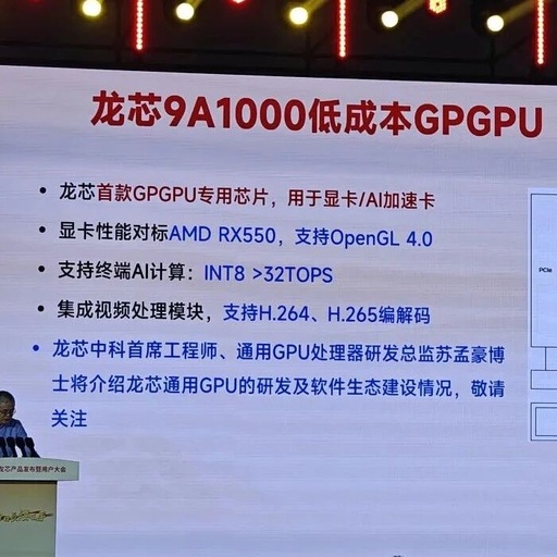 Loongson's First GPGPU Chip 9A1000 Development Completed, Tape-out Scheduled for Q3