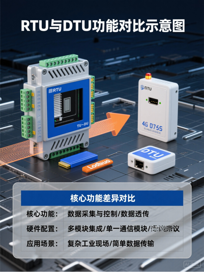 The Nerve Endings of Industrial IoT: Core Differences Between RTU and DTU