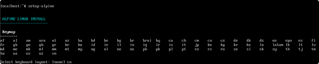 Introduction to the Installation Process of Alpine Linux