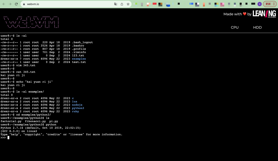 Run Linux in 3 Seconds with WebVM!