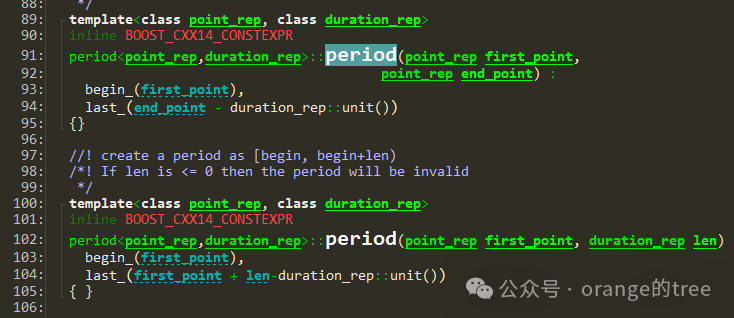 Learning Boost Library Date Intervals through C++ Source Code