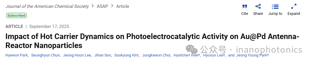 Impact of Hot Carrier Dynamics on Photoelectrocatalytic Activity on Au@Pd Antenna-Reactor Nanoparticles