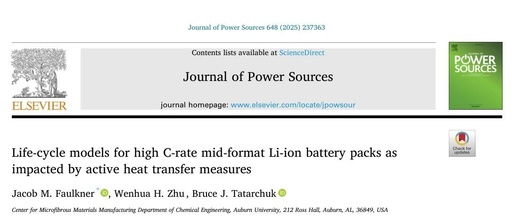 Lifecycle Model of High C-Rate Medium Lithium-Ion Battery Packs