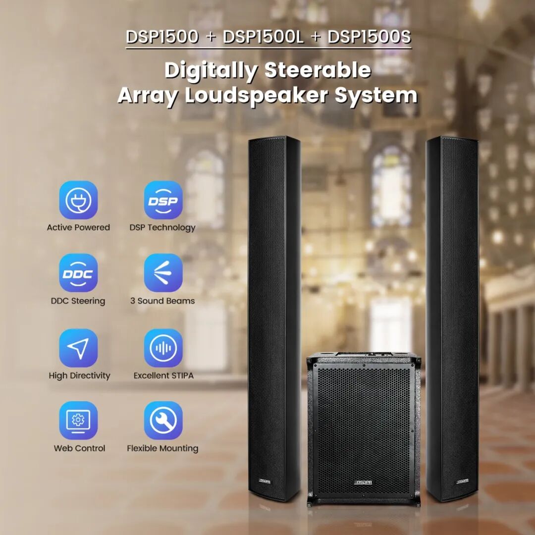 DSPPA Phased Array Sound System for Meragang Mosque, Brunei