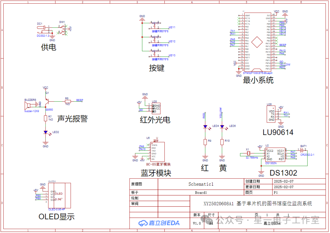 STM32 Project Sharing: Microcontroller-Based Library Seat Monitoring System