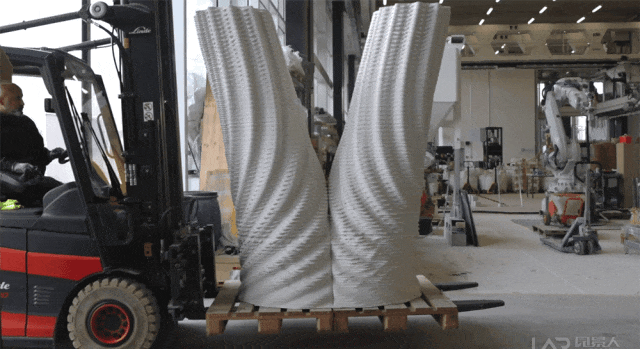 The World's Tallest 3D Printed White Tower Arrives in the Alps