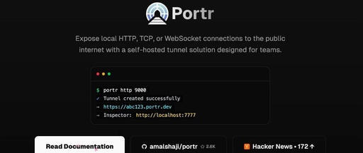 A Tunnel Solution for Exposing Local HTTP, TCP, or WebSocket Connections to the Public Internet