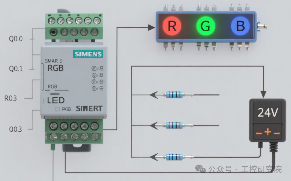 Siemens SMART200 PLC RGB LED Control Design