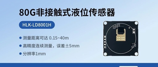 80G Non-Contact Liquid Level Sensor with Measurement Range of 0.15~40m