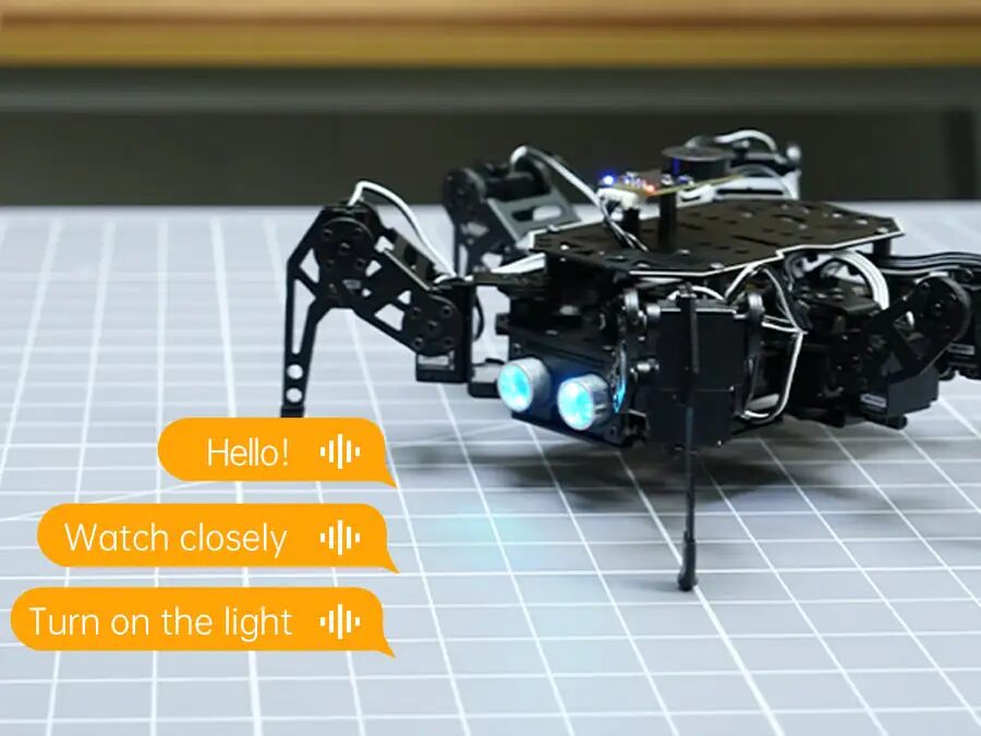 Open Source! Mini Hexapod AI Robot with AI Vision and Voice Interaction, Supports Arduino Programming and Sensor Expansion