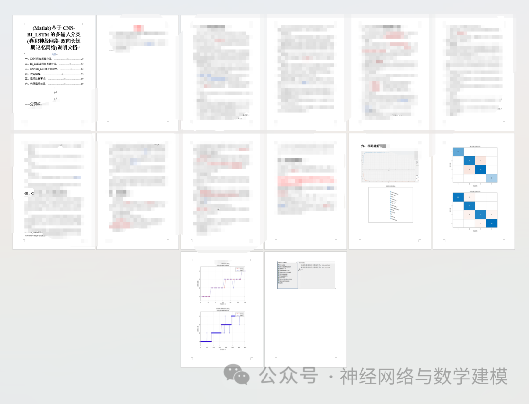 Multi-Input Classification Based on CNN-Bi_LSTM (Convolutional Neural Network - Bidirectional Long Short-Term Memory Network) in Matlab