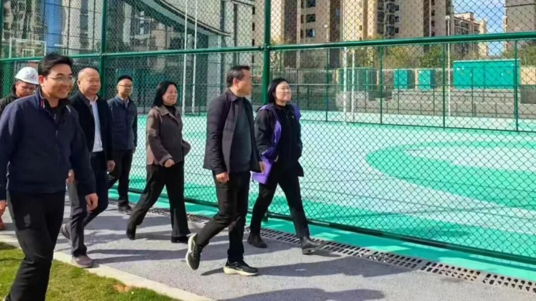 Mei Qinggui Conducts In-Depth Research on the Construction Site of the Embedded Sports Hall Project in Nanchang City
