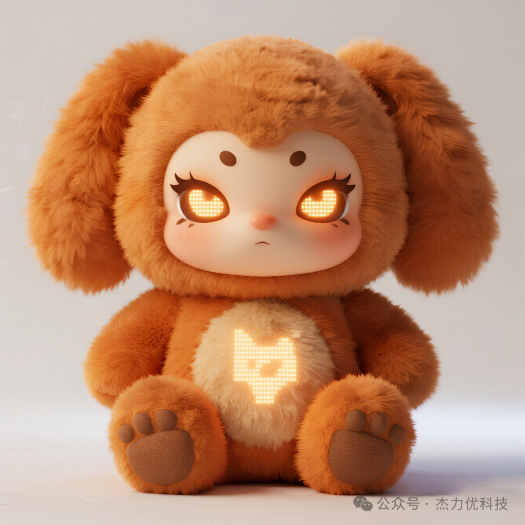 AI Plush Toy Dual-Eye Display: Synchronous and Asynchronous Modes