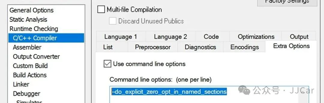 Variable Initialization in IAR