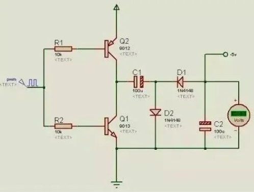 How is Negative Voltage Commonly Generated in Microcontrollers?