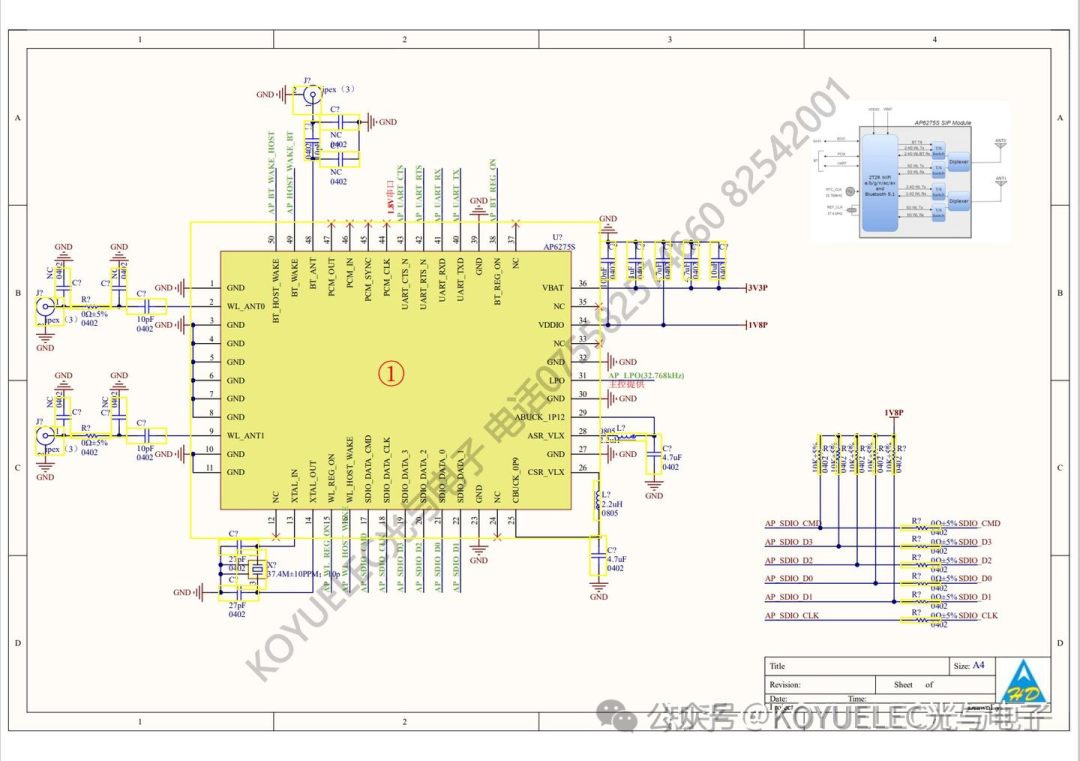 Application of AMPAK AP6275S WiFi Module