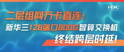 Direct Connection of Ten Thousand Cards in Two-Layer Networking: H3C's 128-Port 800G Intelligent Computing Switch Ends Cross-Layer Latency