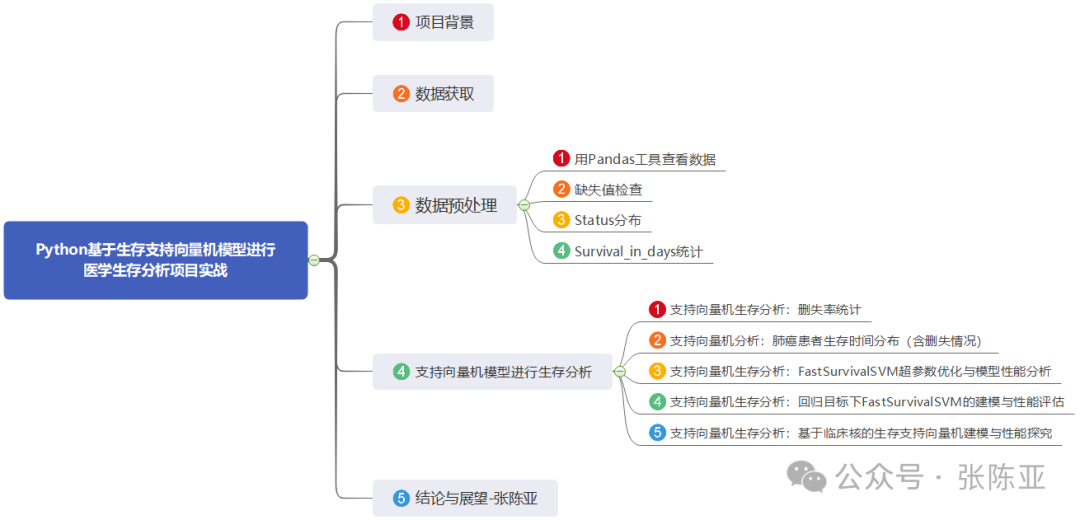 Practical Project on Medical Survival Analysis Using Survival Support Vector Machine Model in Python