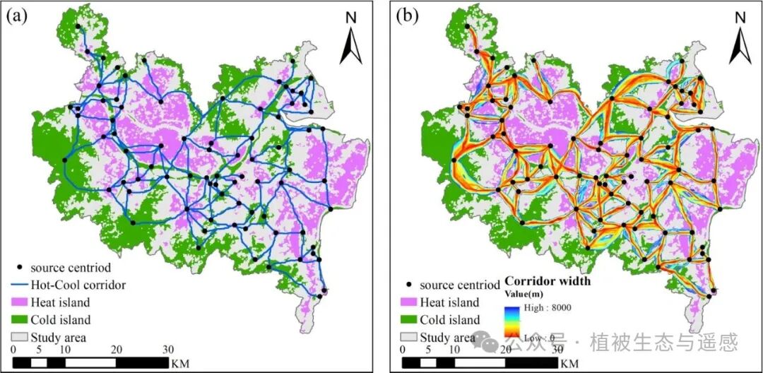 Research on Urban Heat-Cool Interaction Systems and Heat Island Mitigation Based on Complex Network Analysis and XGBoost/SHAP Models