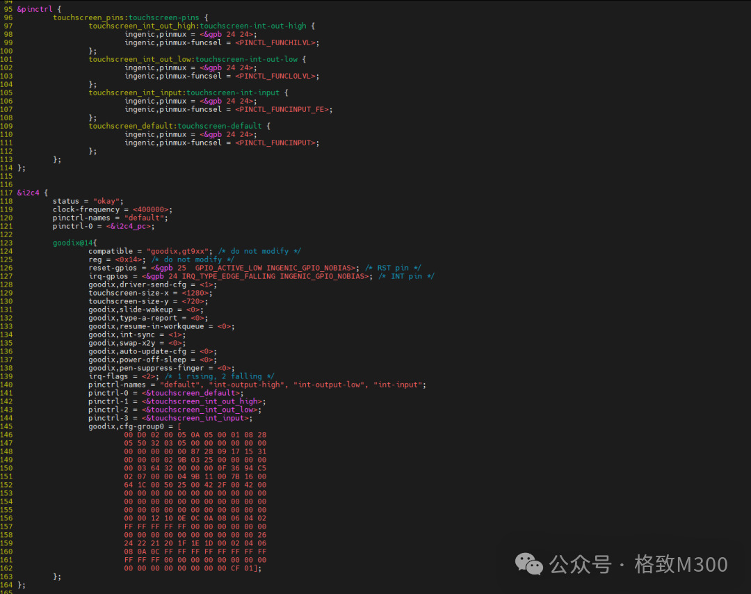 Configuration and Testing of Touch Screen on M300