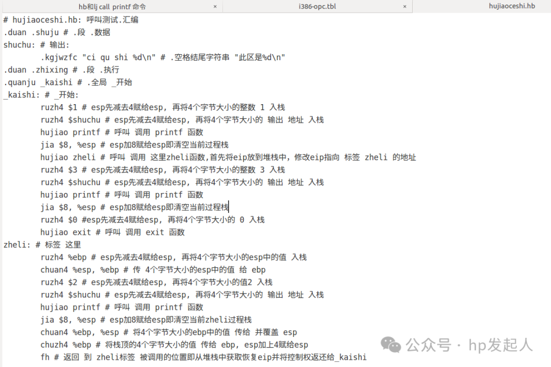 Definition and Usage of Localized Assembly Language Functions