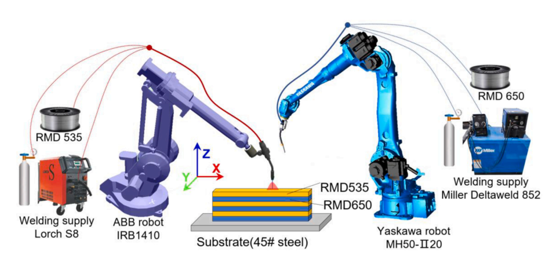 Collaborative Manufacturing with Dual Robots! Validation of Industrial Application Potential for DED-Arc/Wire Bimetallic Hierarchical Structures at Wuhan University of Technology