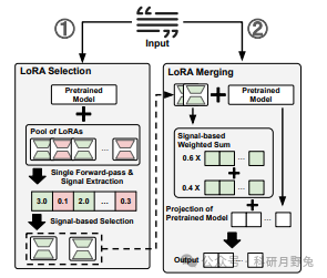 New Applications of LoRA: Dynamic Combination Without Training