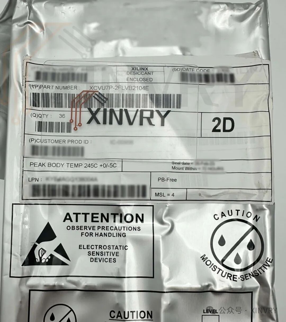 Xilinx AMD Virtex UltraScale+ FPGA XCVU7P-2FLVB2104E Overview