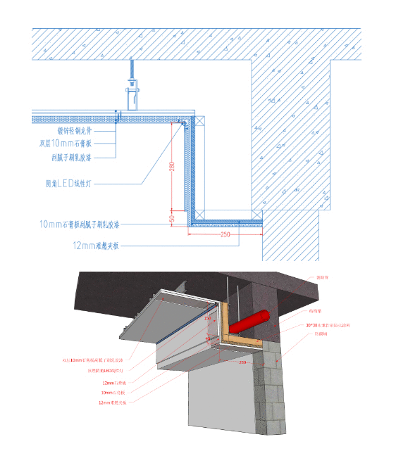 General Construction Drawings for Embedded Tracks in Hospital Wards