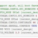XILINX set_property BITSTREAM.CONFIG.CONFIGRATE