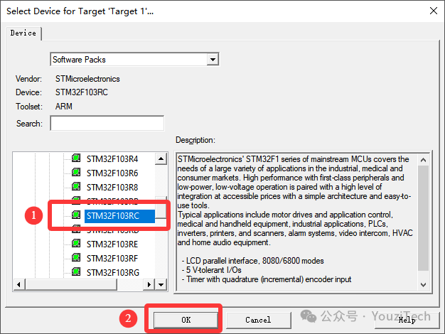 Tutorial for Creating a New Project in Keil5 (Example with STM32F103 Series Chips)