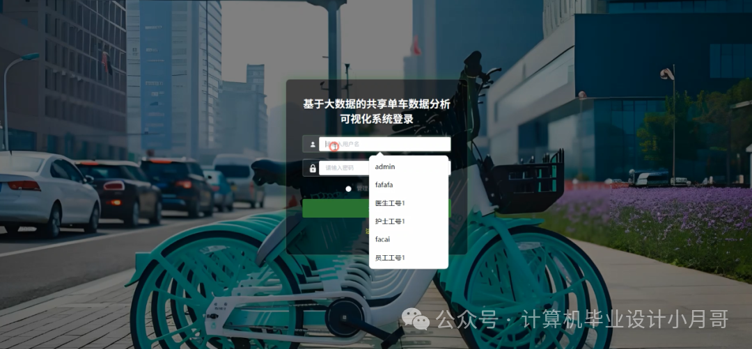 Data Analysis and Visualization System for Shared Bicycles Based on Big Data and AI