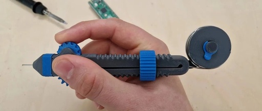 Soldering Enthusiasts, This Fully 3D Printed Solder Reel is Really Useful