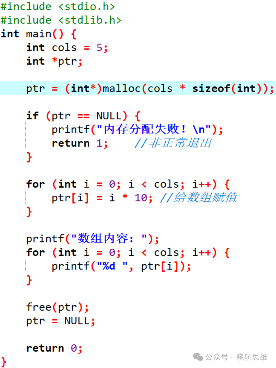 Introduction to C Language: Dynamic Memory Allocation Function malloc
