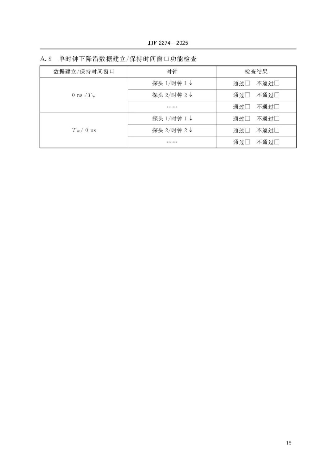 JJF 2274-2025 Logic Analyzer Calibration Specification