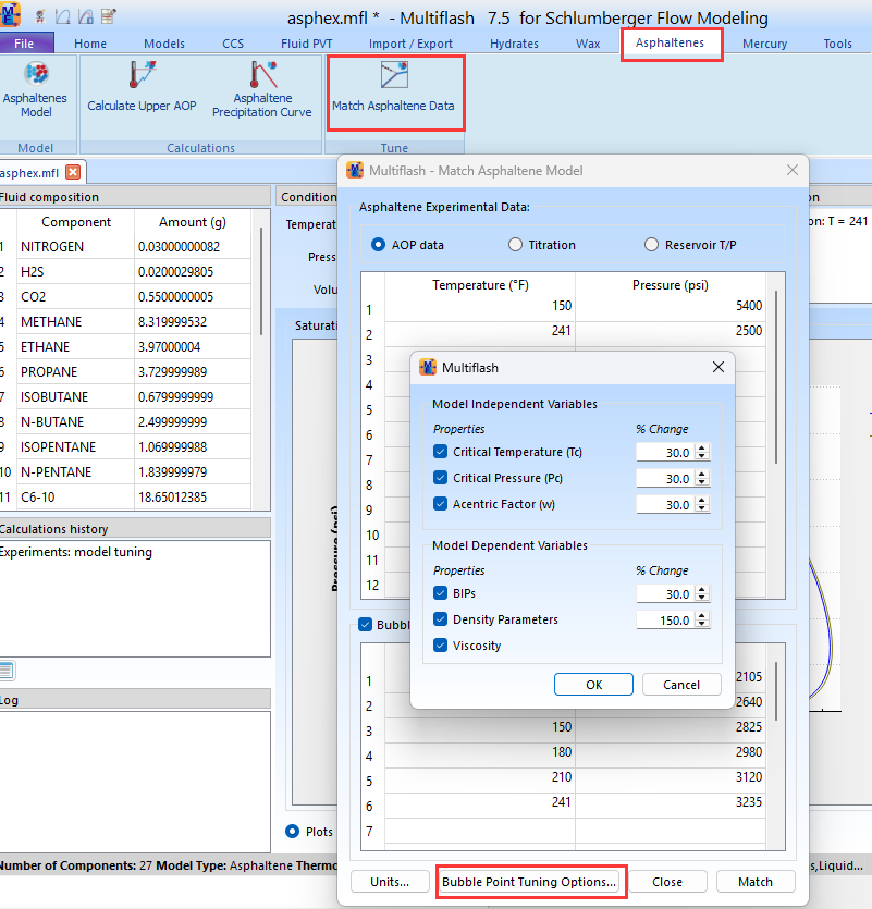 Model Calibration of Asphaltene Fluid in Multiflash: Part Three of the Series