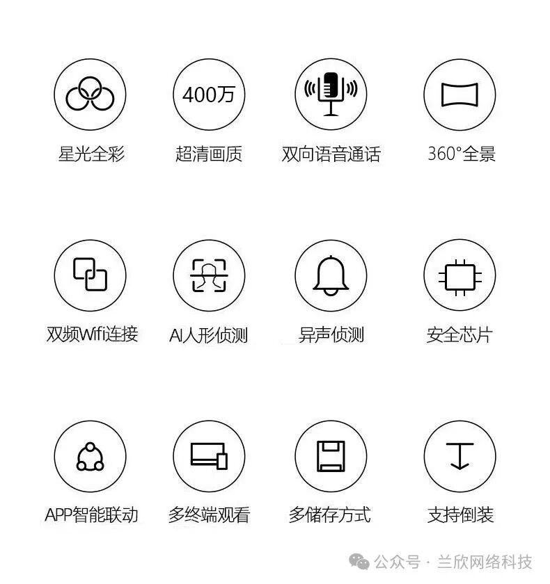 Yingzi Smart Home Camera H6 2K + AI Starlight Version: 4 Million Ultra-Clear Starlight Night Vision / 8-Meter Long-Distance Audio Pickup / Sound Detection / Intelligent Tracking / 360° Horizontal View with Dual-Axis Gimbal