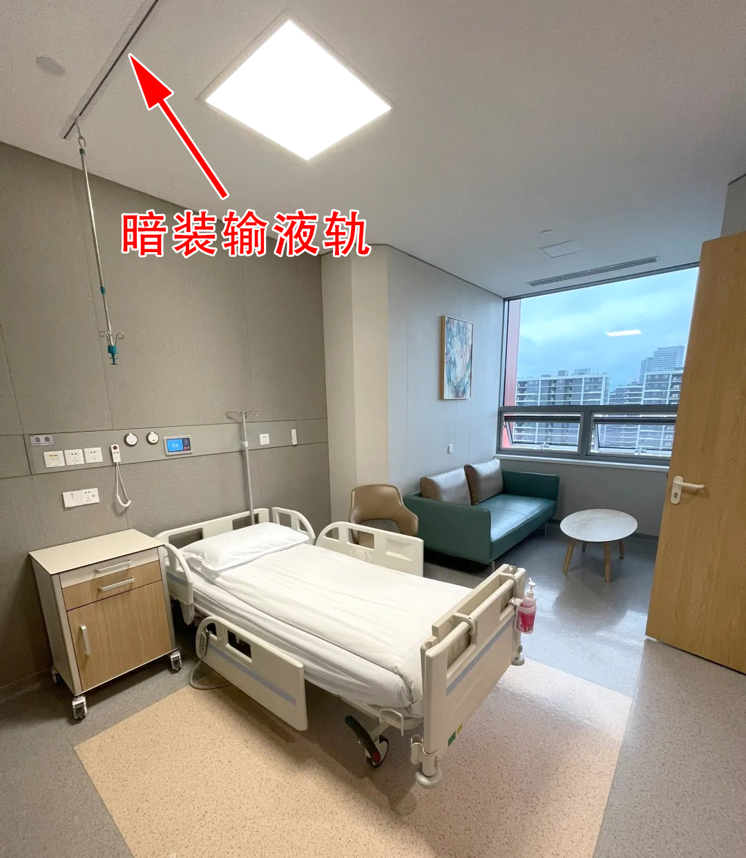 General Construction Drawings for Embedded Tracks in Hospital Wards