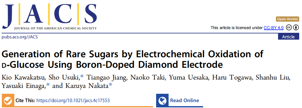 Electrochemical Oxidation of D-Glucose to Generate Rare Sugars Using Boron-Doped Diamond Electrode