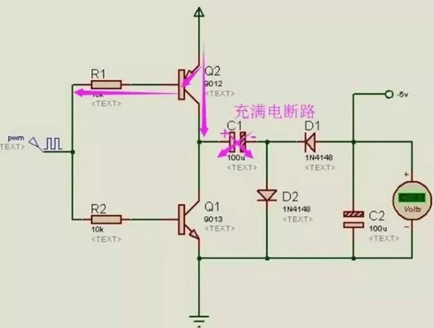 How is Negative Voltage Commonly Generated in Microcontrollers?