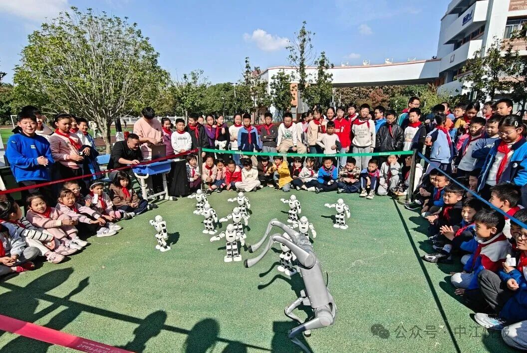 Robot Team Showcases Skills on Campus: AI Wave Ignites Children's Innovation Dreams