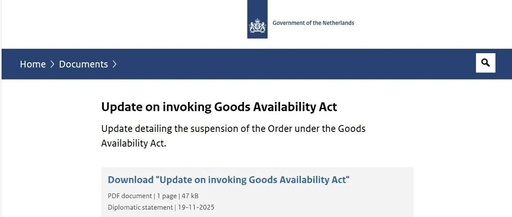 Dutch Government Announces Suspension of Administrative Order Against Nexperia