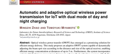 Wireless Charging for All IoT Devices: An Automatic 'Light-Following' System That Works Day and Night