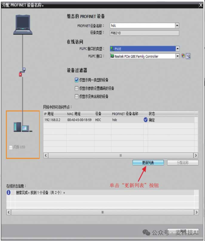 PROFINET Communication between S7-1500 PLC and Nanjing Huatai SMARTLINK Device