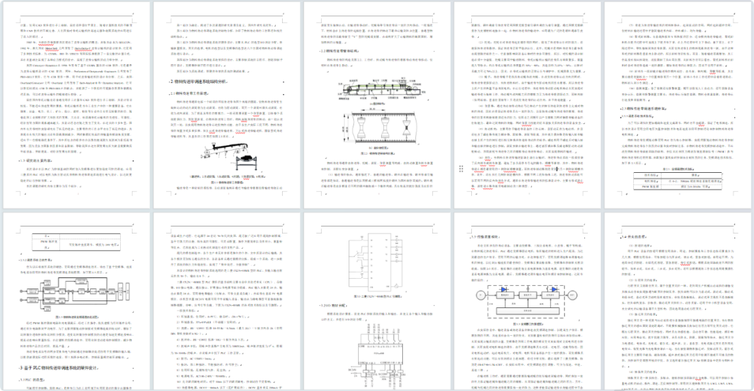 Material Conveyor Belt Speed Control System: Complete PLC Program and Documentation