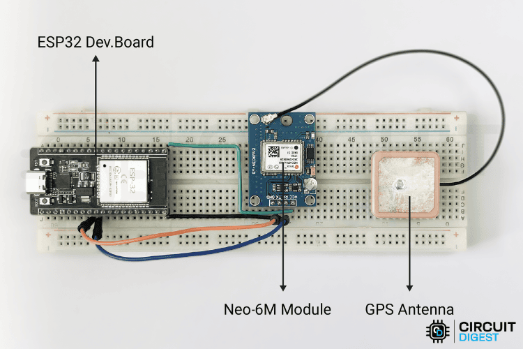 ESP32 + Neo-6M: Visualize Your Trajectory on a Cloud Map