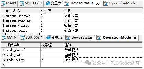 Application Case of Enumerated Variables in Inovance PLC
