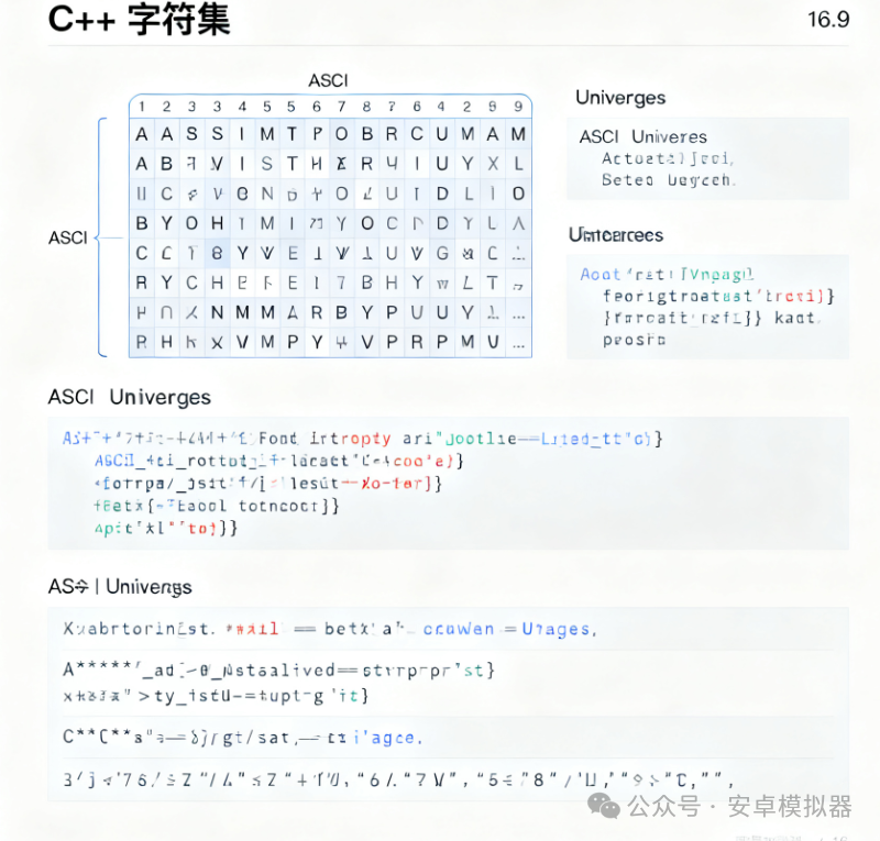 Overview of C++ Character Sets