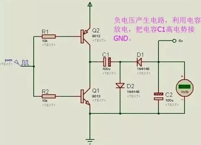 How is Negative Voltage Commonly Generated in Microcontrollers?